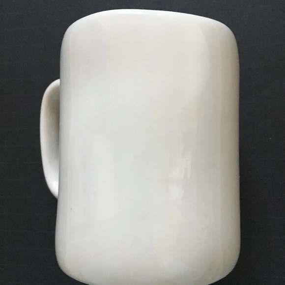 Rae Dunn By Magenta I NEED MY CAFFEINE White Ceramic Large Cup Mug Coffee Tea - Picture 6 of 7